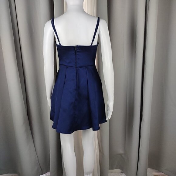 Windsor Wedding, Prom, Formal, Evening, Navy Blue Mini Dress. Size 3/4 - Picture 3 of 11